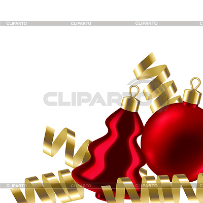 Feliz navidad fondo con bolas y | Ilustración vectorial de stock |ID 7220138