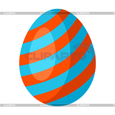 Happy Easter decorative egg. Cartoon symbol of | Stock Vector Graphics |ID 7290916