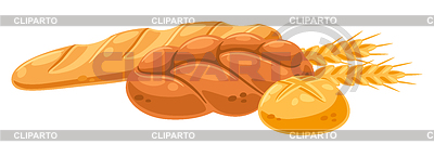 Hintergrund mit Brot. Image für Bäckereien und | Stock Vektorgrafik |ID 7373099