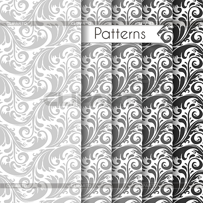 Seamless Patterns Set | Ilustración vectorial de stock |ID 4497354