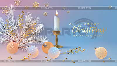 Fondo de navidad y año nuevo | Ilustración vectorial de stock |ID 7047613