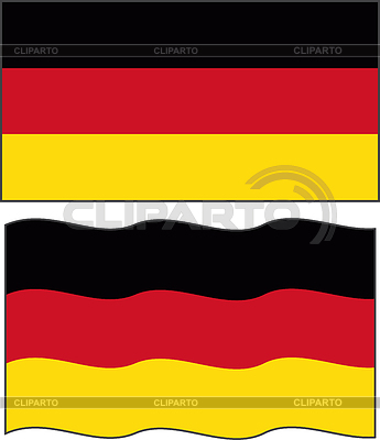 Wohnung und wehenden Deutschland-Flaggen- | Stock Vektorgrafik |ID 4660540