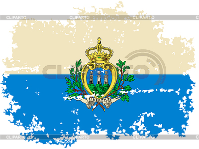 San Marino grunge flag.  | Stock Vector Graphics |ID 4735152