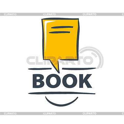 Логотип книга в форме пузыря | Векторный клипарт |ID 4905415