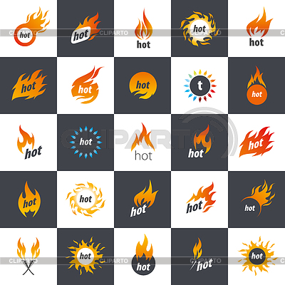 Logotipo de fuego | Ilustración vectorial de stock |ID 5858816
