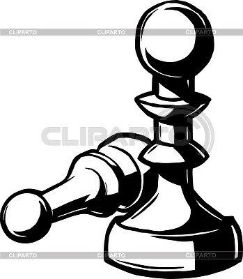 Two chess pieces, one up and one down | Stock Vector Graphics |ID 4663922