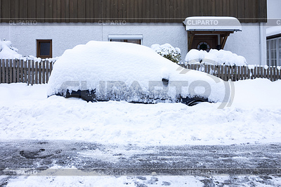 Car covered in snow | High resolution stock photo |ID 4688235