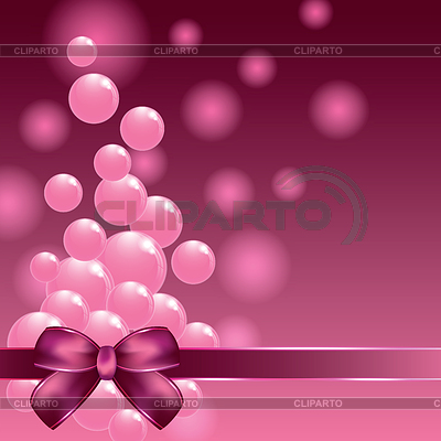 Pink small balls and decorative tape on colorful | Stock Vector Graphics |ID 5194924
