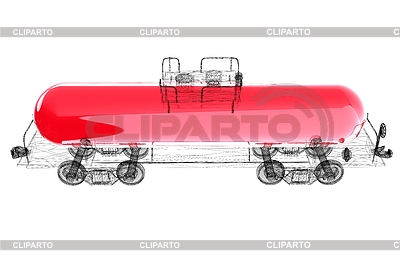 Coche modelo cisterna 3D | Ilustración de alta resolución |ID 4846544