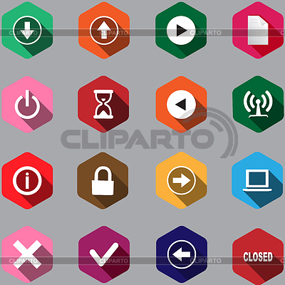 Set of computer icon | Stock Vector Graphics |ID 4965724