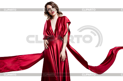 Frau im roten Kleid | Foto mit hoher Auflösung |ID 4769014