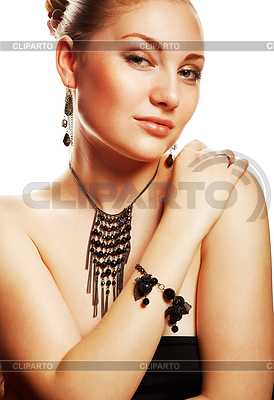 Hermosa mujer con un accesorio con | Foto de alta resolución |ID 4776508