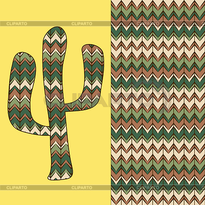 Fondo con cactus | Ilustración vectorial de stock |ID 4802054