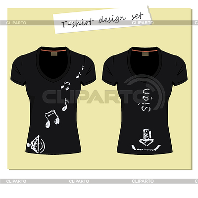 Negro del `s de las camisetas con etiqueta. Diseño de impresión - | Ilustración vectorial de stock |ID 5918077