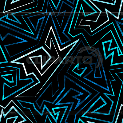 Neón azul patrón transparente | Ilustración vectorial de stock |ID 4832850