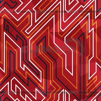 Circuito rojo transparente patrón | Ilustración vectorial de stock |ID 4834392