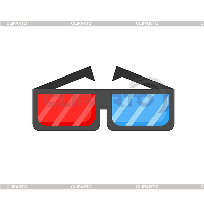 Значок 3D очки. Плоский дизайн в стиле модерн | Векторный клипарт |ID 7268711