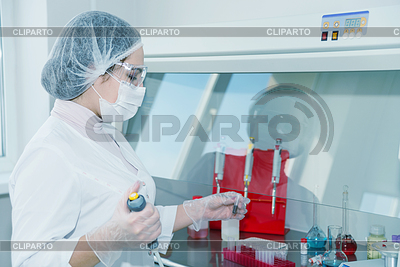 Woman scientist in lab | High resolution stock photo |ID 5836437