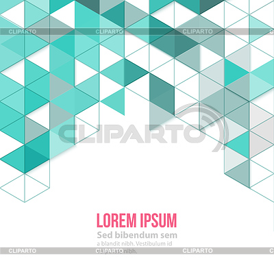 Cartel triángulos poligonal abstracto  | Ilustración vectorial de stock |ID 4946126
