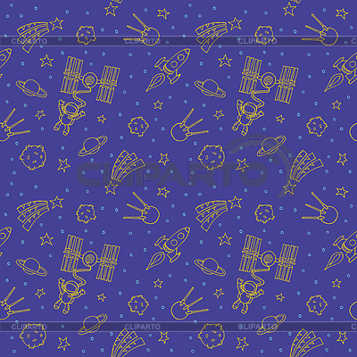 Nahtlose Doodle Raummuster | Stock Vektorgrafik |ID 5576917