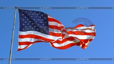 Winken der amerikanischen Flagge | Foto mit hoher Auflösung |ID 7031600