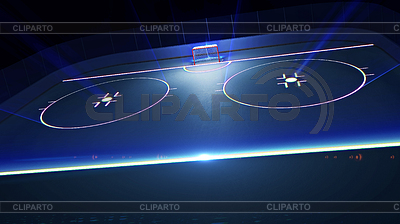Hockey ice rink and goal | High resolution stock illustration |ID 5343057