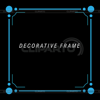 Patrón geométrico de marco. estilo decorativo para | Ilustración vectorial de stock |ID 7052217