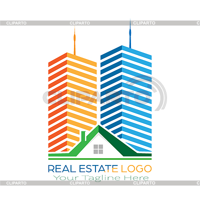 Plantilla de logotipo para construcción y bienes raíces, | Ilustración vectorial de stock |ID 7139953