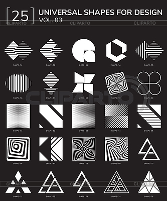 Logotipo de formas geométricas | Ilustración vectorial de stock |ID 6536659